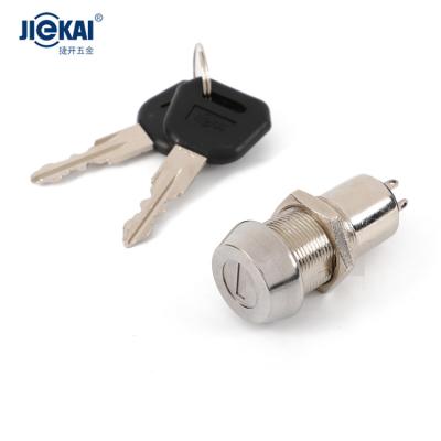 China JK219 19mm diameter 19mm electric scooter lock switch zinc alloy die-casting zinc alloy waterproof main switch locks for sale