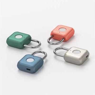 China Briefcase/Keyless USB Keyless fingerprint smart padlock /cabinet/luggage/bike/Refrigerator TZ501 Thumbprint Smart Digital bag/door charging cabinet for sale