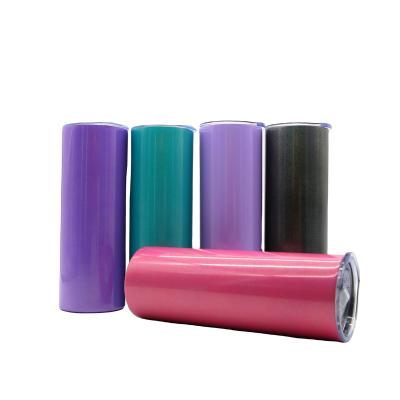 China Viable Most Popular USA 20oz Sublimation Stainless Steel Straight Glitter Shimmer Vacuum Insulated Tumbler for sale