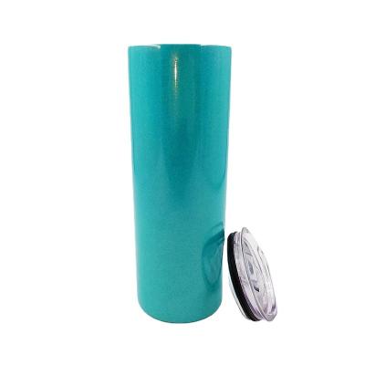 China Factory Sustainable USA Wholesale Sparkle 20oz Lean Straight Insulated Shimmer Stainless Steel Vacuum Tumbler for sale