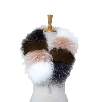 China Environmental friendly factory supply direct balance for detachable coat raccoon with orange fur collar and cuffs with real fox fur collar for sale