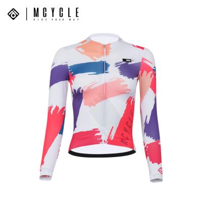 China Breathable Mcycle Manufacturer Cycling Clothing Quick Dry Mountain Bike Jersey Breathable Long Sleeve Women Cycling Jersey for sale