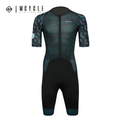 China Breathable Mcycle Custom Aero Race Cutting Design Cycling Set Full Zipper Bicycle Clothing Speedsuit Sportswear Men Cycling Skin Suit for sale