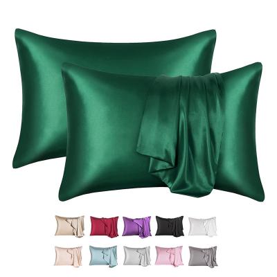 China Anti-Static Anti Acne 22Mm Natural 100% Mulberry Organic Slip Stain Silk Pillowcase In Box Anti-Bacteria Ion Winter Pure Silk Pillow Case for sale