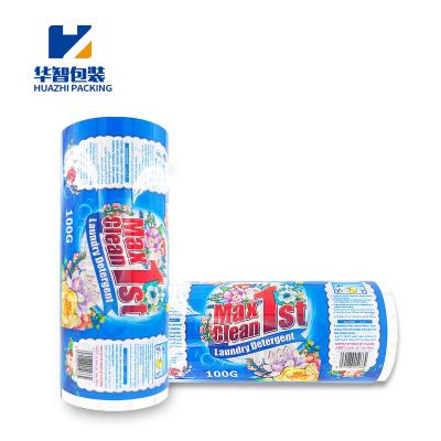 China Packaging And Printing Service Design Moisture Proof Custom Laundry Detergent Powder Automatic Roll Wrapping Stock Film for sale