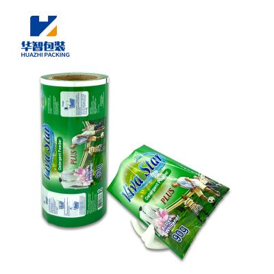 China 50g Custom Flexible Antistatic Moistureproof To 300g Laundry Powder Sachet Packaging Detergent Powder Flim for sale