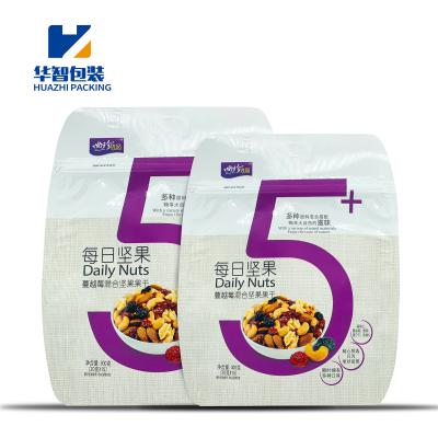 China Barrier Custom Printed High Capacity Nuts Tote Shape Pouch With One Side Zipper One Handle for sale