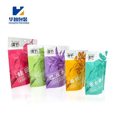 China Custom Printed Zipper Plastic Food Packaging Biodegradable Nuts Nuts Mylar Bags Recyclable for sale