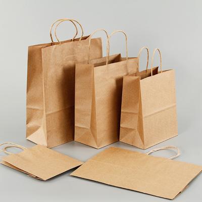 China Recyclable Wholesale Custom Eco Friendly Kraft Paper Bag With Bottom Rope Handle Square Takeout Bag for sale