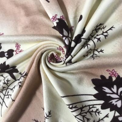 China High Quality Sueded Spandex Double Brushed Dty Fabric Printed Fabric for sale