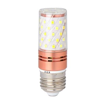 China Akkostar E27 E14 LED Light Bulbs 12W Rose Gold Two Color LED Corn Indoor Indoor Lighting Energy Saving Light for sale