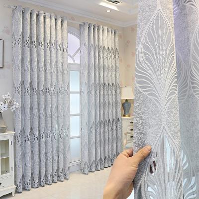 China Blackout Ready Made Modern Jacquard Cortinas Para Salas Bedroom Decoration Cheap Window Curtain for sale