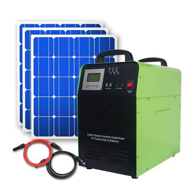 China Full System 300w-1500w Portable Solar Power Off-grid 1000w Solar Power System For Home Inverter Solar Power System for sale