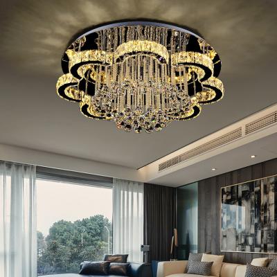 China The large luxury crystal of large luster chandelier in intense luminosity led the interior ignition chandeliers of modern lamps in porcelain for sale