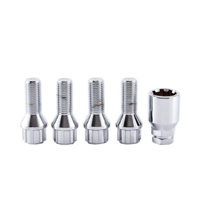 China Universal Chrome Plated M14*1.5 Extended Wheel Lock Seven Spline Nut for sale