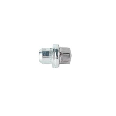 China Land Rover Stainless Steel Material White Zinc Plating Chrome Wheel Lock Nut for sale