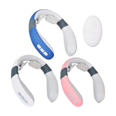 China Neck Wrinker Massager Removing Smart Filling Customized Mini Portable Smart Pulse Neck Massager for Home Office Massage for sale