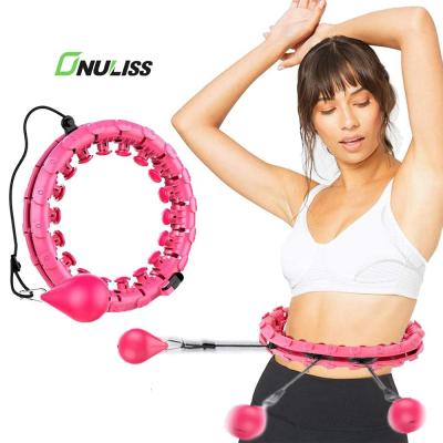 China Full Body Smart Fitness Exercise Weighed Counting Fitness Adjustable Weight Loss Hoola Detachable Circle For Adults for sale