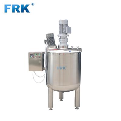 China 300 liter mixing tank of liquid coated lotion homogenizer with paddles and shear mixer for sale