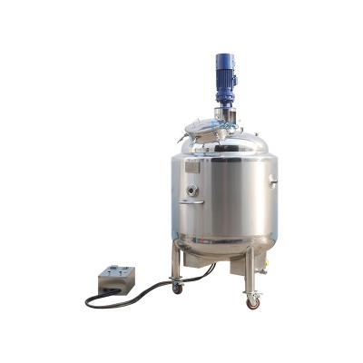 China Stainless Steel Viscous Liquid Movable Vessel Electric Heating Three-Layer Mixing Tank for sale