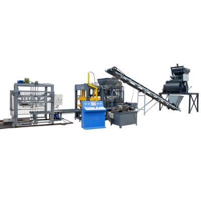 China Hydraulic Brick Plant Hollow Block Machine QT4-15C Concrete Block Machine Algeria Production for sale