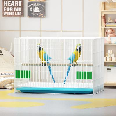 China Manufacturer OEM Design Bird Goldfinch Small Stocked Foldable Bird Cage, Safety Non-Toxic Bird Cage for sale