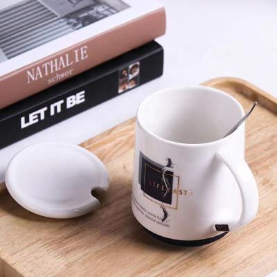 China Fashionable simple creative custom LOGO mug style ink cup factory ceramic mug for sale