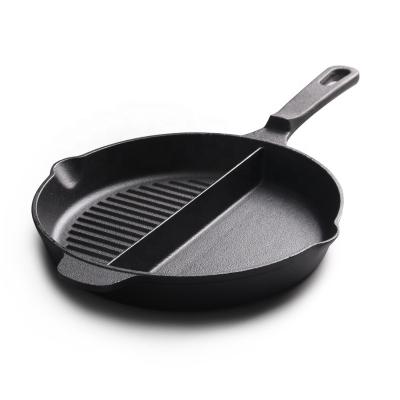 China General Use for Gas and Induction Cooker Stron Cast Iron Cast Iron Cookware Maker Griddle Pan Griddle Cast Iron Thai Pan for sale