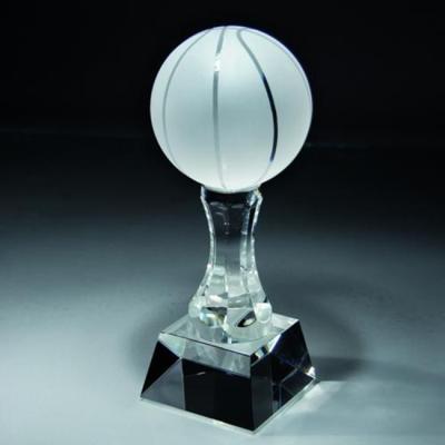 China Europe Chinese Factory Supplying Crystal Basketball Tennis Golf Baseball Placed Crystal Trophy Award for sale