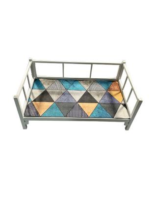 China Portable Elevated Pet Bed with Foldable Steel Frame and Breathable Outdoor Comfort for sale