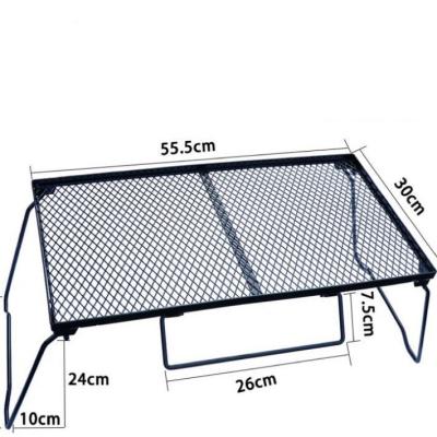 Chine Grill à barbecue portable carré pliable à charbon de bois pour le camping à vendre