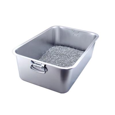 China 1370g Stainless Steel Litter Tray Safe Hygienic Choice for Your Cat's Daily Needs for sale