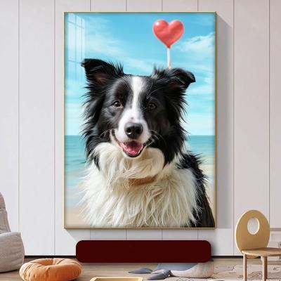 China Customized Pet Portrait Aluminum Alloy Picture Frame for Pet Decor and Custom Design for sale