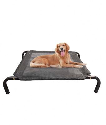 China Electrophoresis Large Size Steel Tube Folding Pet Bed Pet Cot Elevated Dog Bed Mesh Bed for sale