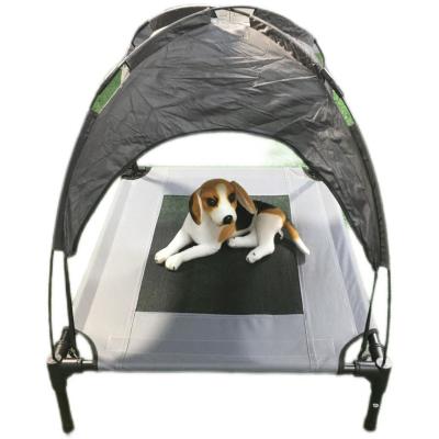 China Cama para perros al aire libre interior con enfriamiento cuna de aire elevado y tienda de sombra removible en venta