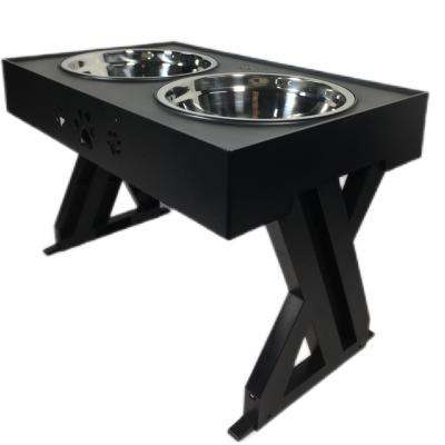 Chine Table de levage pour animaux de compagnie Cuve à aliments en acier inoxydable Cuve à chat Cuve pliante Cuve réglable pour chien à vendre