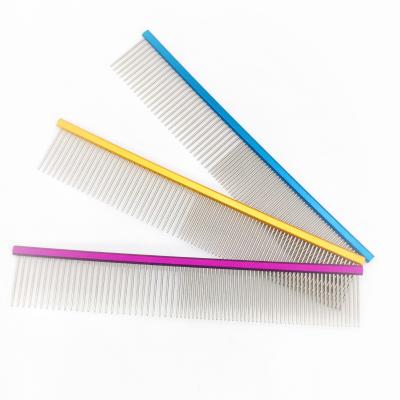 China Grooming Comb for Cats and Dogs Stainless Steel Grooming Products Type Grooming Tools for sale