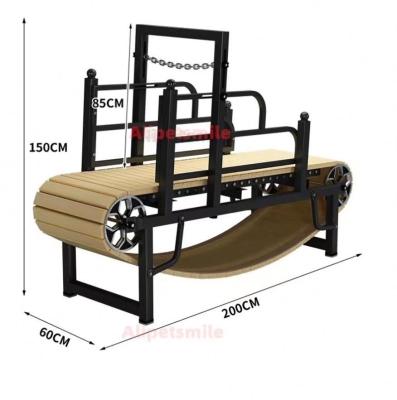 China Gestookte trainingsproducten voor huisdieren Kleine grootte hout en legering hondenslaam voor een aangepast logo Te koop