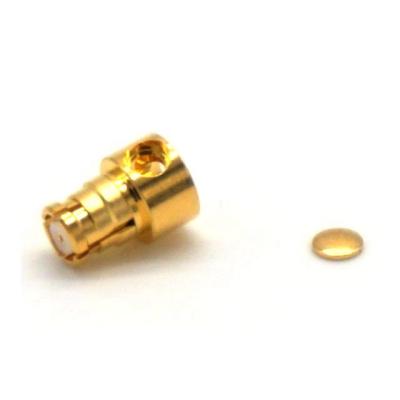 China Microwave RF Coaxial High Frequency Female Jack SMP Right Angle Connector For RG405 Cable SMP Connector Right Angle Female Solder For RG40 for sale