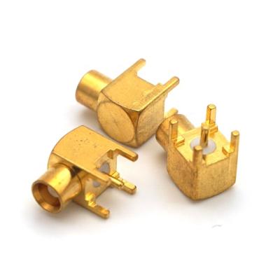 China Microwave MCX PCB Mount Female mcx Receptacle R/A Female Right Angle PCB Mounted Receptacle Connector for sale