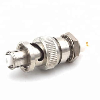 China Microwave SHV High Voltage RF Male Bulkhead Mounted Receptacle Connector for sale