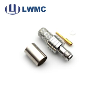 China RF SMA Female Connector SMA Female Crimp For Cable LMR300 / LMR400 for sale