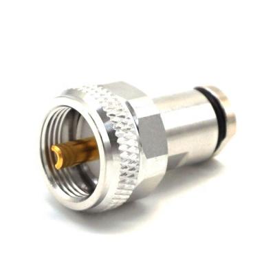 China Microwave UHF Male Flange for Wedge rg58 Connector UHF Nickel Plated Male Flange for RG58 RG22, RG142 RF Connector for sale