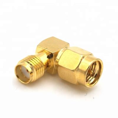 China SMA Male RF 90 Degree To SMA Female RF Right Angle Adapter for sale