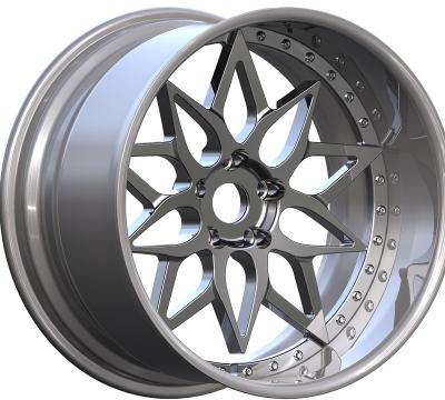 China Automobile Modification ED2066 2PCS Custom Alloy Wheels 18-22 Inch Forged Car Wheels PCD5X120 5 Hole Aluminum Alloy Car Wheels for sale