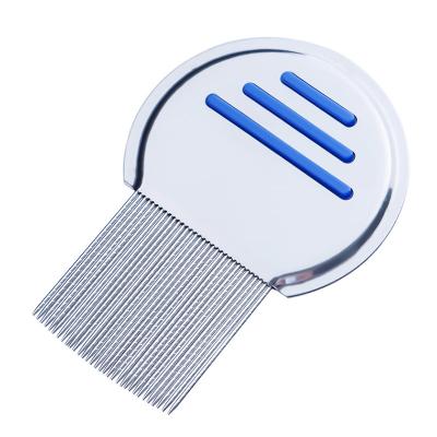 China New Viable Terminator 1pc Lice Comb New Cat Dog Metal Nit Head Hair Lice Comb Fine Tooth Flea Flee Handle Pet Supplies Grooming Tool for sale