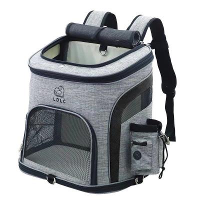 China Outdoor Viable Cat Mesh Carrier Backpack Breathable Pet Bag For Dogs Portable Fashion Carrier Bags Comfort Carrier For Small Medium Dog for sale