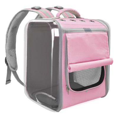 China Cat Carrier Backpack Breathable Transparent Viable Travel Products Outdoor Pet Shoulder Bag For Small Dog Packing Carrier Cats Box for sale