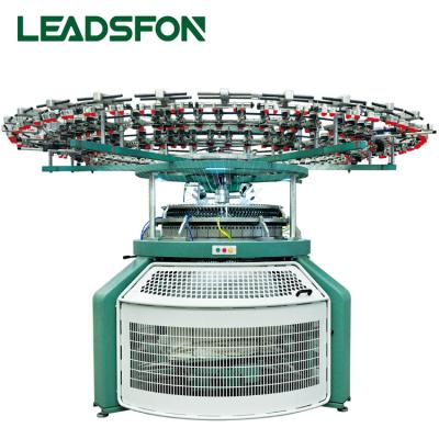 China Leadsfon Weft Recruit Regional Agent Open Width High Ship Single Tank Top Making Circular Knitting Machine for sale