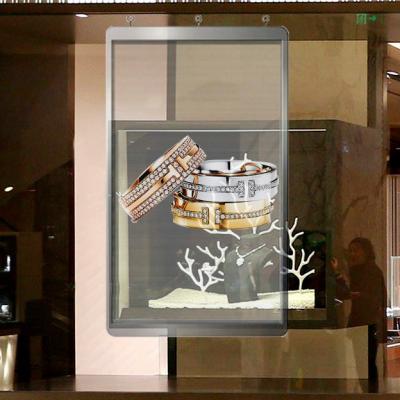 China Shop Window Glass Wall LED Screen RGB 3.91-7.81 Pixels Full color SMD3512 for sale